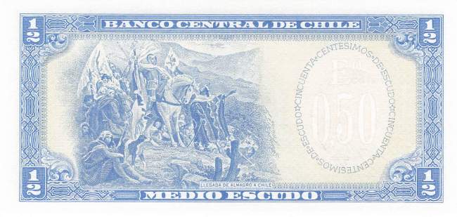 1/2 Escudo Chile p134A a3-2